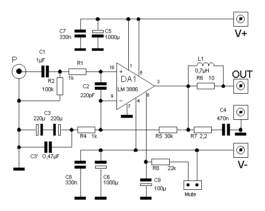 Lm386 усилитель схема